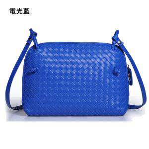 手工羊皮編織包新品女包 真皮小包斜背包 編織女包單肩包歐美品牌女士包包