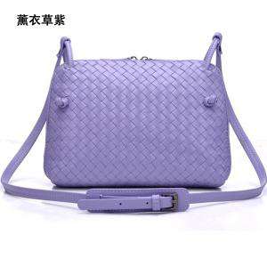 編織包新品女包 真皮單肩包歐美品牌女士包包 真皮小包斜背包 羊皮編織女包