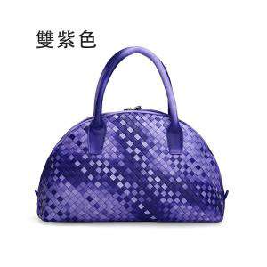 編織小羊皮女士大包餃子包貝殼包時尚真皮女士大包簡約風編織大包