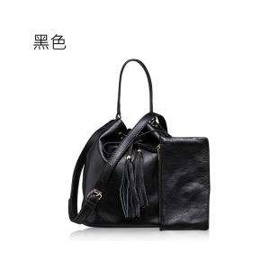 歐美品牌同款頭層牛皮女包 流蘇包水桶型水桶包 真皮手提包包 單肩斜挎