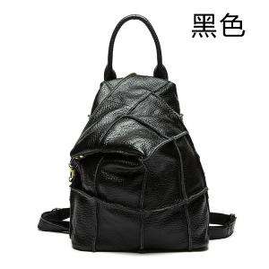 韓版真皮後背包 復古真皮女包 時尚韓國潮背包 純牛皮大容量雙肩背包