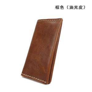 真皮手工長款式錢包 長款歐美復古錢包 豎款方型手拿包 頭層牛皮長款皮夾 真皮皮夾