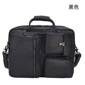 復古多功能後背包 瘋馬皮手提包 商務旅行背包 真皮肩背行李包包 男士筆電包 大容量電腦包
