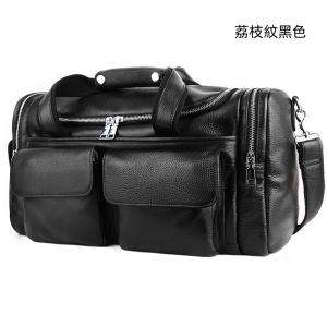 歐美復古健身包 頭層牛皮旅行包 真皮行李包 出差斜挎手提包 多口袋側背包男包