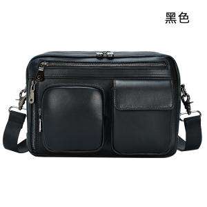 復古瘋馬皮斜背包 真皮男包郵差包 頭層牛皮9.7吋iPad包包 單肩斜挎包手提包