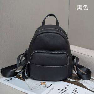 頭層牛皮雙肩背包 女生後背包 簡約通勤旅遊學生書包 氣質百搭女士雙肩包包