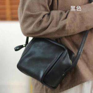 真皮女包小方包 新款頭層牛皮斜挎包 女式百搭單肩背包斜背包小貝殼包包