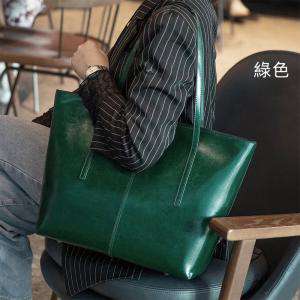 真皮托特包 女包大容量新款腋下包 時尚手提包單肩包購物手袋包包 油蠟牛皮手提袋
