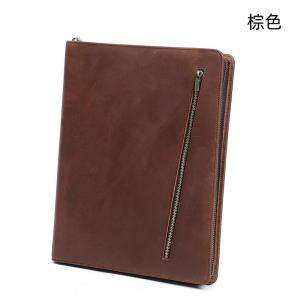 復古瘋馬皮平板電腦包 商務多功能平板保護套 ipad皮套 真皮電腦皮包手拿包