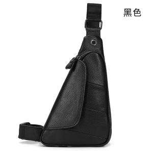 創意時尚胸包 男士真皮單肩包斜挎包 頭層牛皮男包斜背包推薦熱賣款式