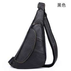 真皮男胸包 新款餃子包 潮流斜挎包 韓版時尚休閑單肩包斜背包胸前包