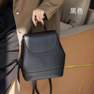 新款雙肩包 女大學生書包 簡約真皮背包 女雙肩後背包 大容量旅行牛皮背包