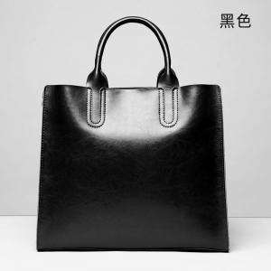 真皮女包大包包 女式托特包 新款時尚單肩手提斜挎包 女大容量女式斜背包油蠟牛皮包水桶包