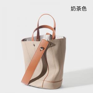 百搭頭層牛皮手提包 上班高級感真皮女包水桶包手袋 真皮女包斜背包腋下包手提袋