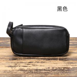 復古男士真皮手拿包 女式頭層牛皮手機包 大容量長款錢包皮夾 時尚皮包推薦手袋