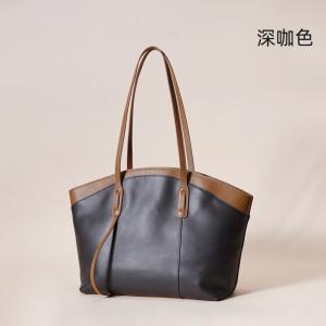 頭層牛皮百搭托特包 新款真皮女包大容量購買手袋 休閑時尚腋下包單肩包手提包側背包推薦