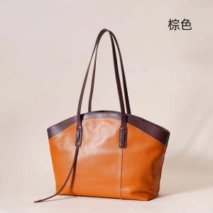 頭層牛皮百搭托特包 新款真皮女包大容量購買手袋 休閑時尚腋下包單肩包手提包側背包推薦