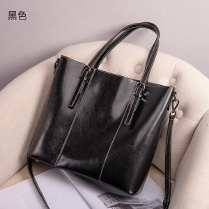 經典款油蠟牛皮托特包 大容量真皮單肩女包 牛皮休閑購物袋 女生公文包腋下包手袋推薦