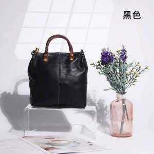 復古文藝植鞣皮手工斜背包 真皮手提包 女士斜挎包 多色簡約通勤手袋單肩包包推薦