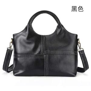 真皮女士單肩包斜背包 高級感時尚頭層牛皮質感手提包 大容量拼接個性百搭通勤包 小方包推薦