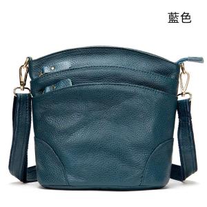 真皮女士水桶包 時尚中年媽媽包 頭層牛皮斜挎單肩包 女生斜背包側背包 柔軟包包女包推薦