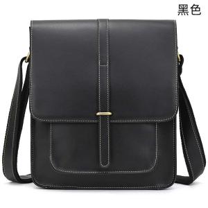 男士瘋馬皮復古斜背包單肩包 真皮翻蓋斜挎包 新款頭層牛皮休閑包單肩包 復古iPad包包推薦