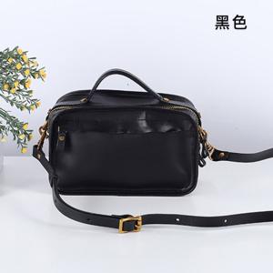 女士植鞣皮斜背包手提包 真皮女包 簡約大方百搭文藝清新通勤包 女式斜跨包推薦 