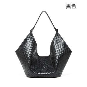 牛皮編織女包 百搭菱格包通勤大包包 新款真皮手提包大容量單肩腋下包 真皮手袋bags時尚洋氣推薦