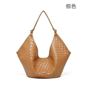 牛皮編織女包 百搭菱格包通勤大包包 新款真皮手提包大容量單肩腋下包 真皮手袋bags時尚洋氣推薦