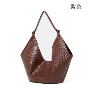 牛皮編織女包 百搭菱格包通勤大包包 新款真皮手提包大容量單肩腋下包 真皮手袋bags時尚洋氣推薦