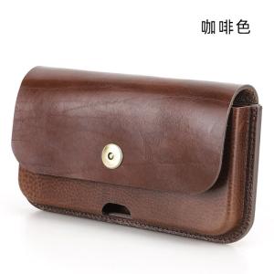 義大利樹羔皮定型手機腰包 適用6.9寸大屏手機包 真皮運動腰間包 男士老闆生意包推薦