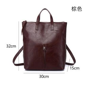 一包多用 復古後背包手提包 植鞣牛皮雙肩包 女式新款簡約背包 百搭高級感手袋推薦