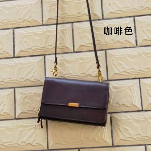 新款復古植鞣皮雙拉鏈小方包 女士斜挎包 頭層牛皮斜背包 翻蓋牛皮單肩包推薦