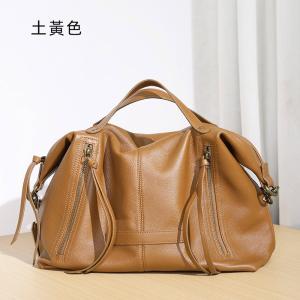 軟皮手袋 頭層牛皮大包包手提包 真皮大容量單肩斜挎包旅行包 歐美機車個性斜背包推薦