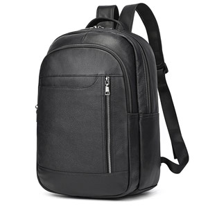 男士商務電腦背包 時尚真皮雙肩包 頭層牛皮雙肩背包 大容量筆電包新款後背包推薦