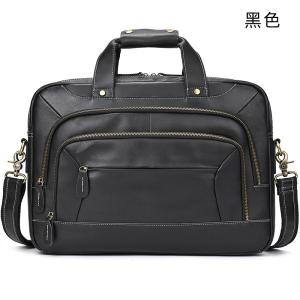 復古真皮斜背包瘋馬皮手袋 頭層牛皮商務16吋手提電腦包 瘋馬皮多用途出差單肩公文包推薦