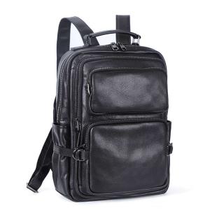 男士雙肩包 軟牛皮後背包 真皮男士旅行包 韓版潮流男包 頭層牛皮新款學生書包推薦