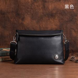 頭層樹膏牛皮男士商務斜挎包 植鞣皮斜背包側背包 復古男士單肩背包休閑背包推薦