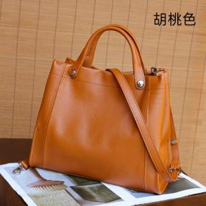 真皮女包 復古頭層植鞣牛皮斜挎單肩包 時尚百搭手提包斜背包手袋 女士大包包推薦