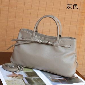 復古頭層水晶植鞣牛皮斜挎包 女生手提包 真皮大容量托特包女包包 新款單肩背包推薦