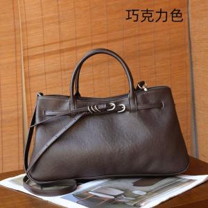 復古頭層水晶植鞣牛皮斜挎包 女生手提包 真皮大容量托特包女包包 新款單肩背包推薦