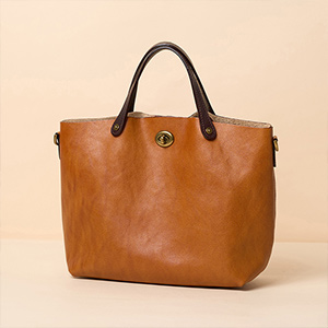 新款頭層樹膏植鞣牛皮手提包 復古時尚真皮女包斜背包 大容量手袋單肩背包 斜挎包包推薦