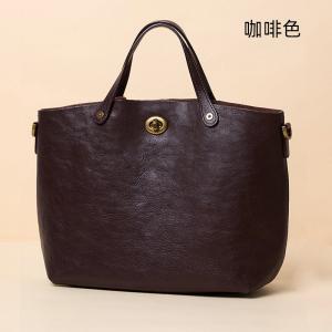 新款頭層樹膏植鞣牛皮手提包 復古時尚真皮女包斜背包 大容量手袋單肩背包 斜挎包包推薦