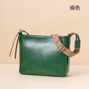 新款復古植鞣牛皮水桶包 女士潮流斜挎單肩包 真皮女包 女生頭層牛皮斜背包推薦