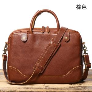 熱款男士公文包商務電腦包 新款精緻高級感頭層牛皮手提包 真皮公事包單肩斜挎包推薦