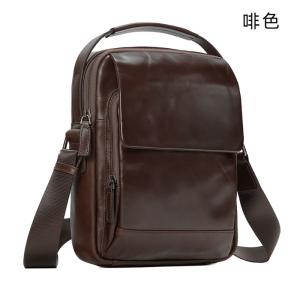 新款歐式休閒斜挎包 油蠟皮男包 復古真皮時尚單肩包頭層牛皮斜背包 純色經典款iPad包包推薦