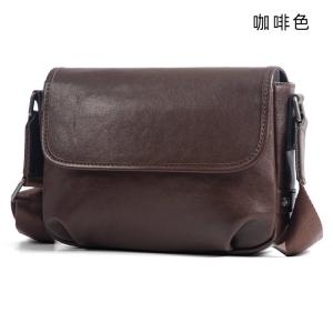 油蠟皮復古極簡約單肩背包 真皮斜挎包 男士包包休閒百搭時尚新款韓版女包推薦