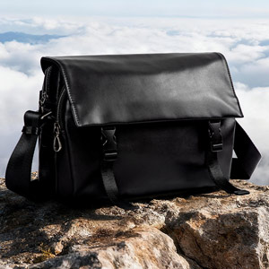 大小號時尚高級感斜挎包 男女軟皮大容量雙主袋真皮復古蓋頭式單肩包 新款頭層牛皮斜背包推薦