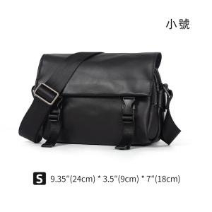大小號時尚高級感斜挎包 男女軟皮大容量雙主袋真皮復古蓋頭式單肩包 新款頭層牛皮斜背包推薦