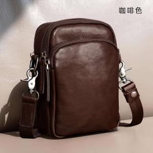 真皮休閑肩背包斜背包腰包 頭層牛皮斜挎包 韓版休閒復古質感單肩包 新款男女包包推薦 